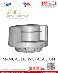 Manual de Instalacion BEA LZR H110, ADS Puertas y Portones Automaticos S.A. de C.V.
